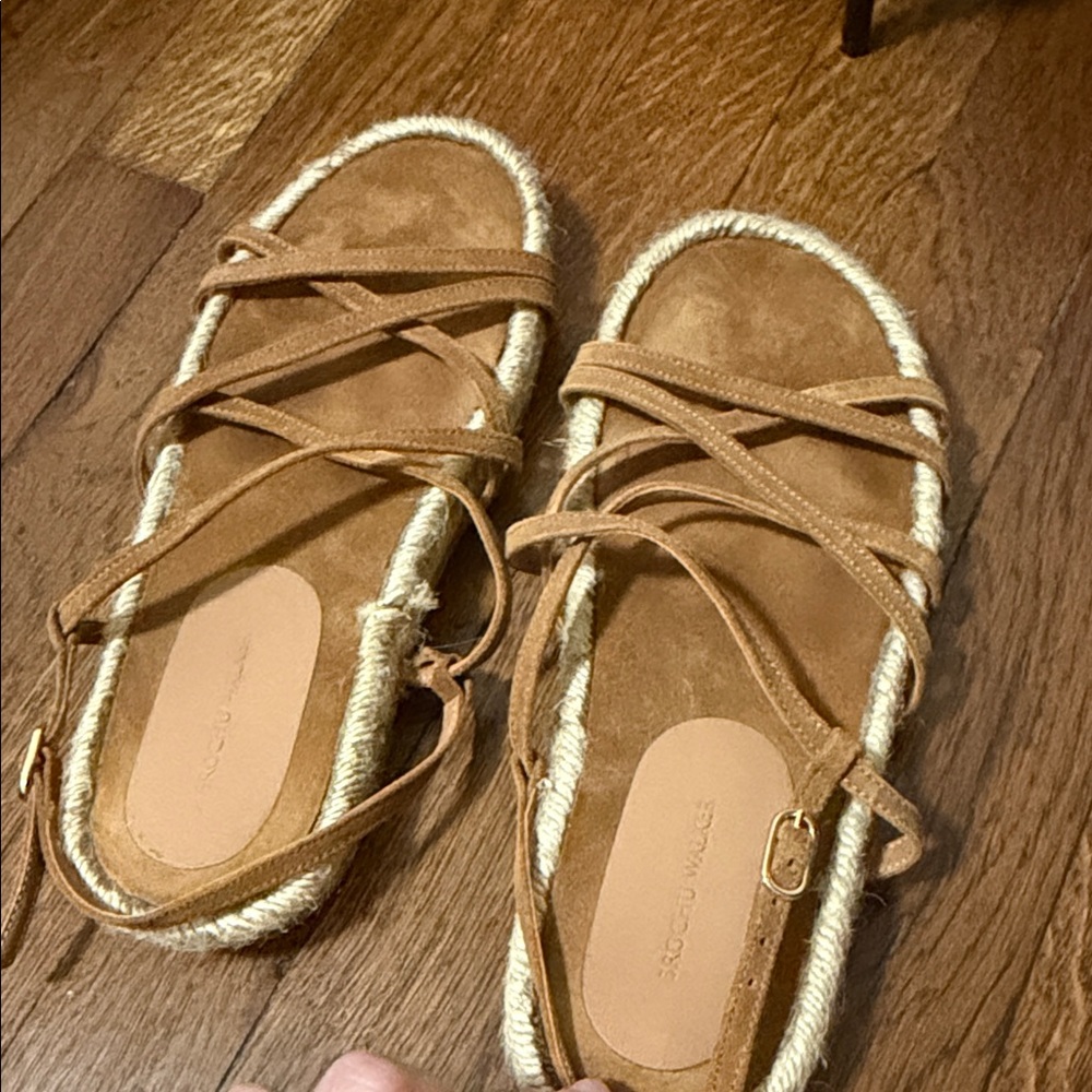 Brochu Walker Tan Espadrille Sandals